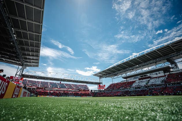 Fußball Herren FIFA Fußball-Weltmeisterschaft 2026 Gruppe B Kanada vs. Bosnien-Herzegowina 12.06.2026 Toronto Stadium vor dem Anstoß Toronto Toronto Stadium Ontario Kanada