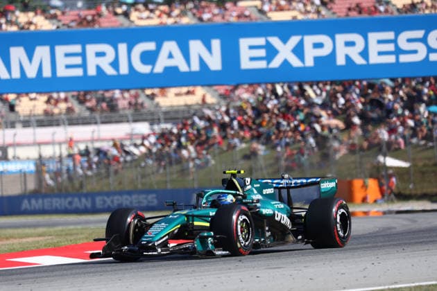 F1 Gran Prix of Catalunya Fernando Alonso of Aston Martin Aramco Formula 1 Team on track during practice ahead of the F1 Grand Prix of Catalunya at Montemelo Circuit on June 12, 2026 in Barcelona, Spain. Barcelona Circuit de Catalunya Spain Copyright: xMarcoxCanonierox