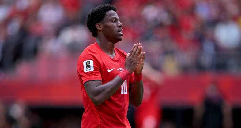 Fussball FIFA WM 2026 Vorrunde Gruppe B Kanada - Bosnien - Herzegowina 12.06.2026 Jonathan David (Kanada)
