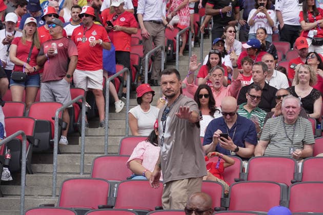 12.06.2026, Toronto Stadium, Toronto, CAN, WM FIFA 2026, Vorrunde, Kanada vs Bosnien-Herzegowina, im Bild Der Ex Nationalspieler Sejad Salihovic zu Gast im Stadion. (Photo by Hasan Bratic DeFodi Images) -