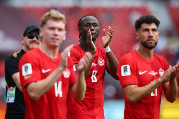 FIFA World Cup, WM, Weltmeisterschaft, Fussball 2026: Canada v Bosnia and Herzegovina TORONTO, CANADA - 12th June 2026: Ismael Kone of Canada applauds the fans after the FIFA World Cup 2026 Group B match between Canada and Bosnia and Herzegovina at Toronto Stadium Toronto Toronto Stadium Canada Copyright: xCraigxMercerx xPeakxActionxPhotosx