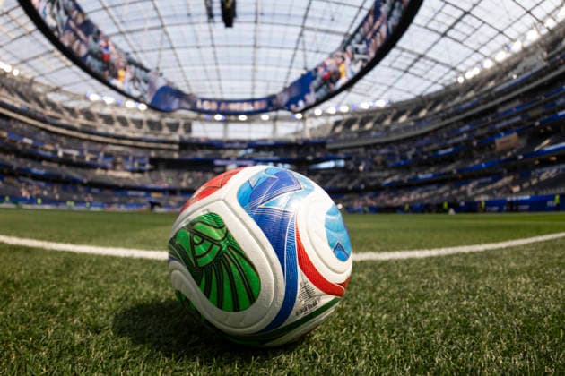 June 12, 2026, Los Angeles, California, USA: A soccer ball is displayed before the FIFA World Cup, WM, Weltmeisterschaft, Fussball Group D soccer match the United States and the Paraguay at SoFi Stadium in Inglewood, Calif., Friday, June 12, 2026. World Cup 2026: Paraguay Vs United States  - ZUMAc68_ 20260612_zaf_c68_002 Copyright: xRingoxChiux