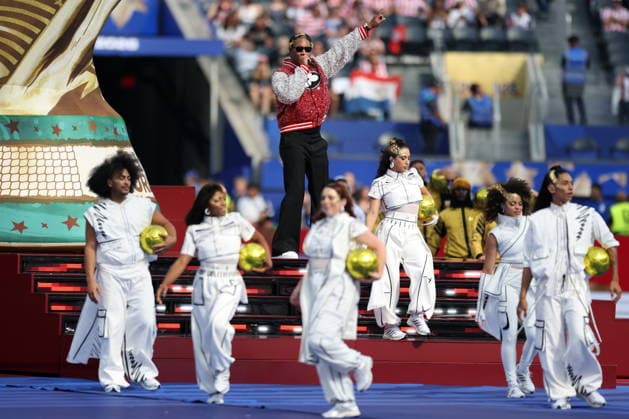 FIFA World Cup, WM, Weltmeisterschaft, Fussball 2026 - Group D - USA vs Paraguay American rapper Future (C) performs during the pre-match show ahead of the FIFA World Cup 2026 group stage match USA against Paraguay, in Los Angeles, California, USA, 12 June 2026. LOS ANGELES United States  Copyright: xCHRISTOPHERxTORRESx