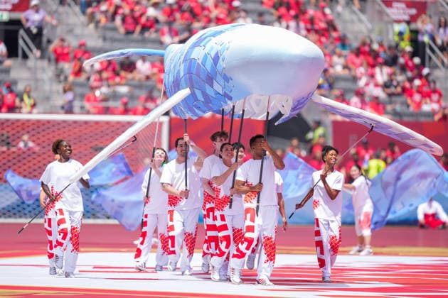 Canada v Bosnia and Herzegovina - 2026 FIFA World Cup, WM, Weltmeisterschaft, Fussball Grand Opening Ceremony in Canada during the 2026 FIFA World Cup Group B match between Canada and Bosnia and Herzegovina at Toronto Stadium. on June 12, 2026 in Toronto, Canada. (Photo by Leonardo Ramirez Eyepix Group) Copyright: xLeonardoxRamirezx xEyepixxGroupx LR12062026-01696