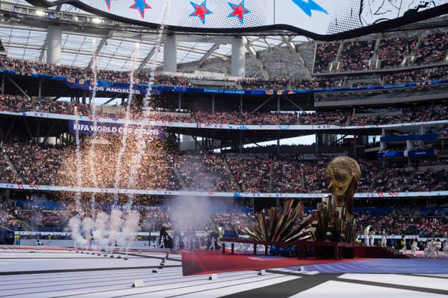 June 12, 2026, Los Angeles, California, USA: Openning ceremony before the FIFA World Cup, WM, Weltmeisterschaft, Fussball Group D soccer match the United States and the Paraguay at SoFi Stadium in Inglewood, Calif., Friday, June 12, 2026. World Cup 2026: Paraguay Vs United States  - ZUMAc68_ 20260612_zaf_c68_009 Copyright: xRingoxChiux