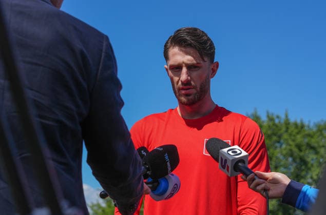 Ahead of Turkiye v Australia - FIFA World Cup, WM, Weltmeisterschaft, Fussball 2026 VANCOUVER, CANADA - JUNE 12: Ismail Yuksek speaks to press before training session ahead of the FIFA World Cup 2026 Group D qualifiers match between Turkiye and Australia at the BC Place Stadium, in Vancouver, United States on June 12, 2026. Ercin Erturk Anadolu Vancouver Canada. Editorial use only. Please get in touch for any other usage.  Copyright: x2026xAnadoluxErcinxErturkx