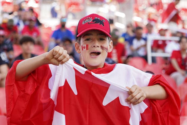 June 12, 2026, Toronto, Ciudad de Mexico, Canada: Canadian fan during the 2026 FIFA World Cup, WM, Weltmeisterschaft, Fussball Group B match between Canada and Bosnia and Herzegovina at Toronto Stadium. on June 12, 2026 in Toronto, Canada. Canada V Bosnia And Herzegovina - 2026 FIFA World Cup  - ZUMAe321 20260612_zsa_e321_034 Copyright: xLeonardoxRamirezx