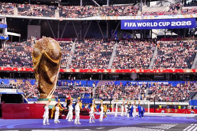 USA v Paraguay: Group D - FIFA World Cup, WM, Weltmeisterschaft, Fussball 2026 Future performs at the Opening Ceremony during the FIFA World Cup 2026 Group D match between USA and Paraguay at Los Angeles Stadium on June 12, 2026 in Los Angeles, California. Los Angeles California United States  Copyright: xJosexBretonx originalFilename:bretonhernandez-usavpara260612_npzEV.jpg