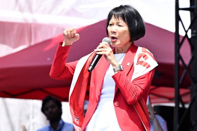 June 12, 2026, Toronto, On, Canada: Toronto Mayor Olivia Chow speaks to the crowd at FIFA Fan Fest ahead of the Team Canada vs Bosnia and Herzegovina World Cup match in Toronto, on Friday, June 12, 2026. Canada News - June 12, 2026  - ZUMAc35_ 20260612_zaf_c35_244 Copyright: xJonxBlackerx