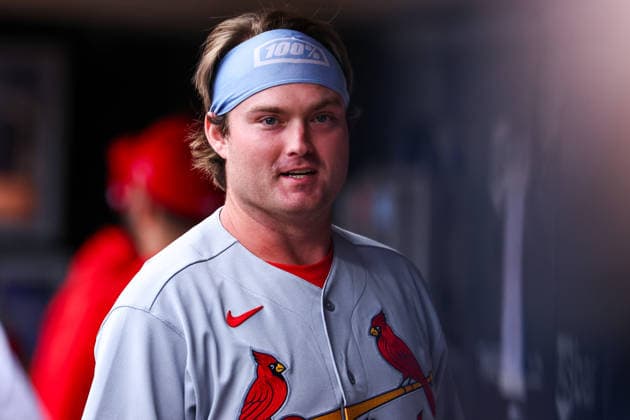 June 12th, 2026: St. Louis Cardinals third baseman Blaze Jordan (33) looks on before a MLB, Baseball Herren, USA Baseball game between the St. Louis Cardinals and the Minnesota Twins at Target Field in Minneapolis, Minnesota. CSM Minneapolis USA - ZUMAc04_ 20260612_zma_c04_108 Copyright: xStevenxGarciax