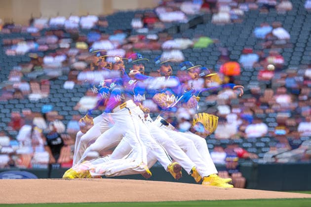 June 12th, 2026: Minnesota Twins starting pitcher Joe Ryan (41) pitches in this multiple exposure in the first inning of a MLB, Baseball Herren, USA Baseball game between the St. Louis Cardinals and the Minnesota Twins at Target Field in Minneapolis, Minnesota. CSM Minneapolis USA - ZUMAc04_ 20260612_zma_c04_142 Copyright: xStevenxGarciax