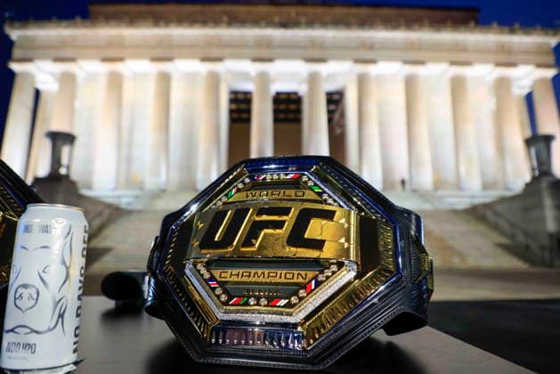 UFC Freedom 250 press conference, PK, Pressekonferenz UFC title belts on display at the UFC Freedom 250 press conference at the Lincoln Memorial in Washington, DC, USA, 12 June 2026. The UFC Freedom 250 will take place on the South Lawn of the White House on 14 June 2026. WASHINGTON DISTRICT OF COLUMBIA United States  Copyright: xSHAWNxTHEWx xPOOLx
