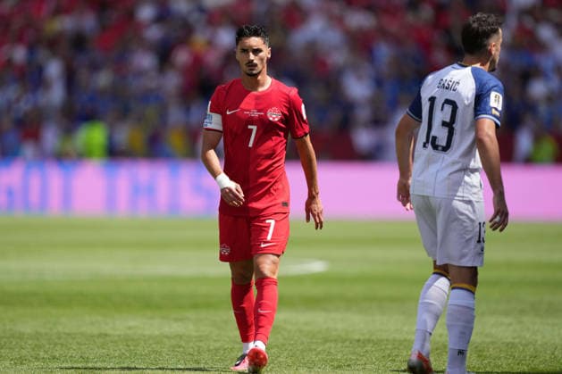 Toronto, Canada - 12 June: Stephen Eustaquio 7 of Canada looks on during the FIFA World Cup, WM, Weltmeisterschaft, Fussball 2026 match between Canada vs Bosnia and Herzegovina at Toronto Stadium on 12 June 2026. Toronto Toronto Stadium Canada Copyright: xOPAxImagesxMohammadxKaramalix