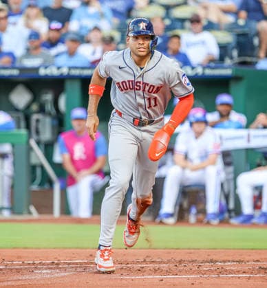 JUNE 12, 2026: Houston Astros outfielder Cam Smith (11) scores in the 1st inning against the Kansas City Royals at Kauffman Stadium in Kansas City, MO. CSM Kansas City United States - ZUMAc04_ 20260613_zma_c04_034 Copyright: xRomanxPunox