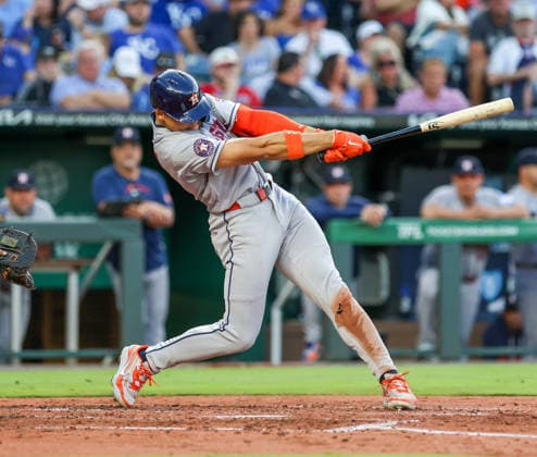 JUNE 12, 2026: Houston Astros outfielder Cam Smith (11) at bat in the 2nd inning against the Kansas City Royals at Kauffman Stadium in Kansas City, MO. CSM Kansas City United States - ZUMAc04_ 20260613_zma_c04_042 Copyright: xRomanxPunox