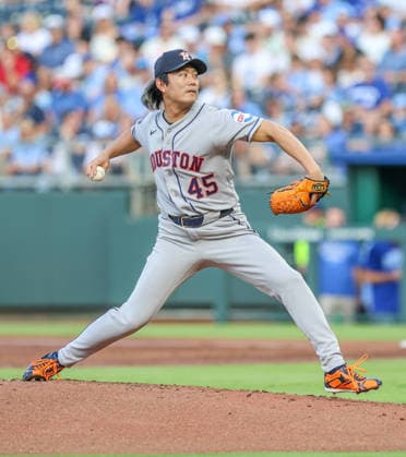 JUNE 12, 2026: Houston Astros starting pitcher Tatsuya Imai (45) throws a pitch against in the 1st inning against the Kansas City Royals at Kauffman Stadium in Kansas City, MO. CSM Kansas City United States - ZUMAc04_ 20260613_zma_c04_067 Copyright: xRomanxPunox
