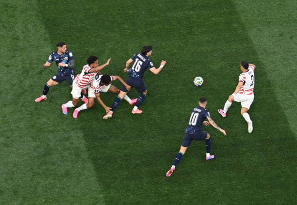 LOS ANGELES, CA - JUNE 12: General view of the FIFA World Cup, WM, Weltmeisterschaft, Fussball 2026 Group D match between USA and Paraguay at SoFi Stadium (Los Angeles Stadium) on June 12, 2026 in Los Angeles, California.  Copyright: xChinaxNewsxServicex 111647950993