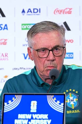 SOCCER - FIFA World Cup, WM, Weltmeisterschaft, Fussball - Morocco national team, Nationalteam - press conference, PK, Pressekonferenz Photo by IPA ABACAPRESS.COM85632497 - Carlo Ancelotti (Brazil Coach) press conference during the Morocco vs. Brazil match at the FIFA World Cup in East Rutherford, New Jersey, USA, on June 12, 2026 East Rutherford, New Jersey  Copyright: xIPAxSport ABACAx