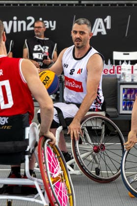 BASKETBALL - FIBA 3x3 World Tour VIENNA,AUSTRIA,13.JUN.26 - BASKETBALL - FIBA 3x3 World Tour. Image shows Mehmet Hayirli (AUT).  GEPAxpictures xPhilippxBrem