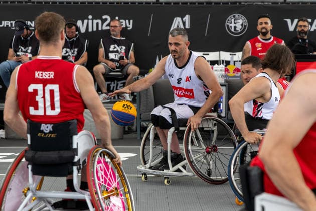 BASKETBALL - FIBA 3x3 World Tour VIENNA,AUSTRIA,13.JUN.26 - BASKETBALL - FIBA 3x3 World Tour. Image shows Mehmet Hayirli (AUT).  GEPAxpictures xPhilippxBrem