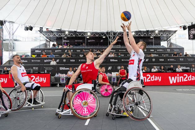 BASKETBALL - FIBA 3x3 World Tour VIENNA,AUSTRIA,13.JUN.26 - BASKETBALL - FIBA 3x3 World Tour. Image shows participantrs Alexander Suppan (AUT).  GEPAxpictures xPhilippxBrem