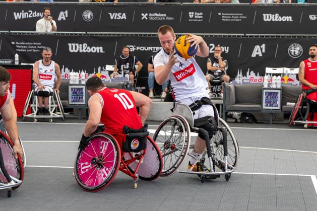 BASKETBALL - FIBA 3x3 World Tour VIENNA,AUSTRIA,13.JUN.26 - BASKETBALL - FIBA 3x3 World Tour. Image shows Hubert Hager (AUT).  GEPAxpictures xPhilippxBrem