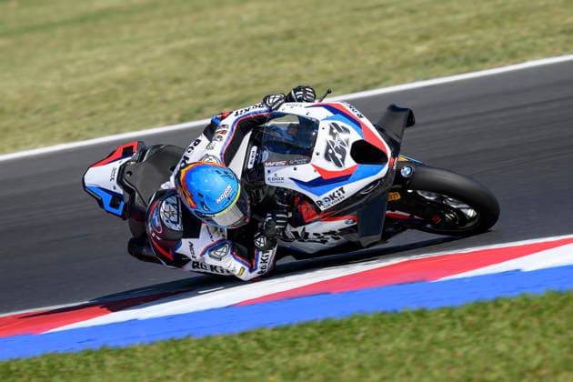 June 13, 2026, Misano Adriatico, Rimini, Italy: Miguel OLIVEIRA (POR) riding for ROKiT BMW Motorrad WorldSBK Team at turn 5 during the third free practice session of 2026 WorldSBK Pirelli Emilia Romagna round 7 at the Misano World Circuit in Misano Adriatico (Rimini, Italy)..Credit: ZUMA Press Motorsports 2026: WorldSBK Misano: FP3  - ZUMAr158 20260613_aap_r158_003 Copyright: xRiccardoxRighettix