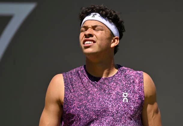 Ben Shelton (USA) enttaeuscht Gestik Geste Tennis Herren BOSS Open ATP, Tennis Herren 250 Stuttgart 2026 Weissenhof BOSS Open ATP 250 Stuttgart 2026