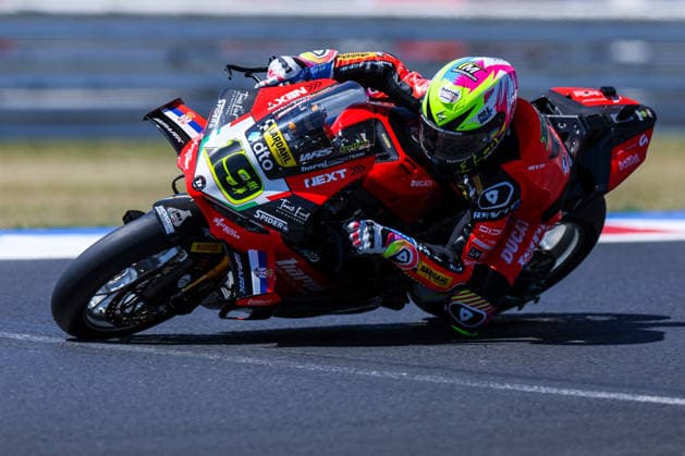 FIM SBK Superbike World Championship, WM, Weltmeisterschaft Pirelli Emilia-Romagna Round 7 - Superpole - Misano Adriatico 13 06 2026 Alvaro Bautista of Barni Spark Racing Team with Ducati Panigale V4R seen during FIM SBK Superbike World Championship Pirelli Emilia-Romagna Round 7 - Superpole at Misano World Circuit Marco Simoncelli in Misano Adriatico, Italy