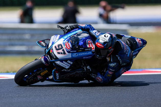 FIM SBK Superbike World Championship, WM, Weltmeisterschaft Pirelli Emilia-Romagna Round 7 - Superpole - Misano Adriatico 13 06 2026 Xavi Vierge of Pata Maxus Yamaha with Yamaha YZF R1 seen during FIM SBK Superbike World Championship Pirelli Emilia-Romagna Round 7 - Superpole at Misano World Circuit Marco Simoncelli in Misano Adriatico, Italy
