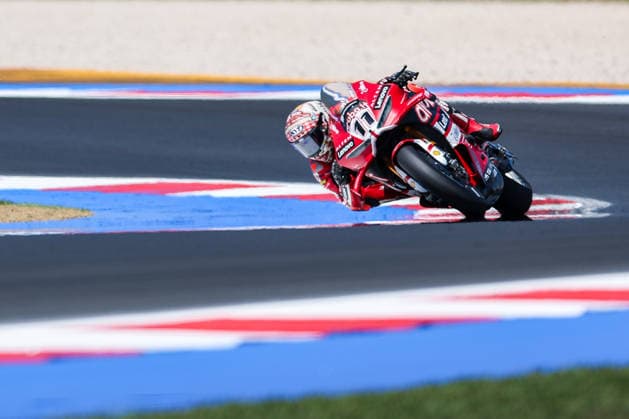 FIM SBK Superbike World Championship, WM, Weltmeisterschaft Pirelli Emilia-Romagna Round 7 - Superpole - Misano Adriatico 13 06 2026 Nicolo Bulega of Aruba.it Racing - Ducati with Ducati Panigale V4R seen during FIM SBK Superbike World Championship Pirelli Emilia-Romagna Round 7 - Superpole at Misano World Circuit Marco Simoncelli in Misano Adriatico, Italy