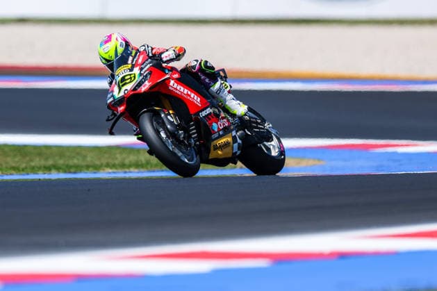FIM SBK Superbike World Championship, WM, Weltmeisterschaft Pirelli Emilia-Romagna Round 7 - Superpole - Misano Adriatico 13 06 2026 Alvaro Bautista of Barni Spark Racing Team with Ducati Panigale V4R seen during FIM SBK Superbike World Championship Pirelli Emilia-Romagna Round 7 - Superpole at Misano World Circuit Marco Simoncelli in Misano Adriatico, Italy