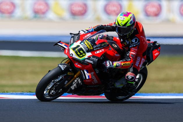 FIM SBK Superbike World Championship, WM, Weltmeisterschaft Pirelli Emilia-Romagna Round 7 - Superpole - Misano Adriatico 13 06 2026 Alvaro Bautista of Barni Spark Racing Team with Ducati Panigale V4R seen during FIM SBK Superbike World Championship Pirelli Emilia-Romagna Round 7 - Superpole at Misano World Circuit Marco Simoncelli in Misano Adriatico, Italy