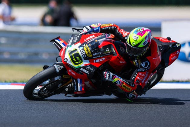 FIM SBK Superbike World Championship, WM, Weltmeisterschaft Pirelli Emilia-Romagna Round 7 - Superpole - Misano Adriatico 13 06 2026 Alvaro Bautista of Barni Spark Racing Team with Ducati Panigale V4R seen during FIM SBK Superbike World Championship Pirelli Emilia-Romagna Round 7 - Superpole at Misano World Circuit Marco Simoncelli in Misano Adriatico, Italy