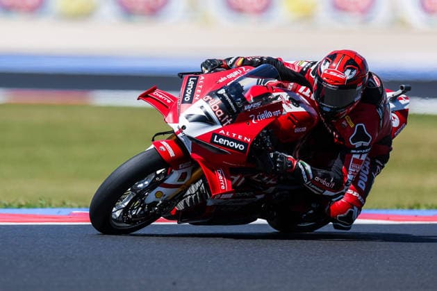 FIM SBK Superbike World Championship, WM, Weltmeisterschaft Pirelli Emilia-Romagna Round 7 - Superpole - Misano Adriatico 13 06 2026 Iker Lecuona of Aruba.it Racing - Ducati with Ducati Panigale V4R seen during FIM SBK Superbike World Championship Pirelli Emilia-Romagna Round 7 - Superpole at Misano World Circuit Marco Simoncelli in Misano Adriatico, Italy