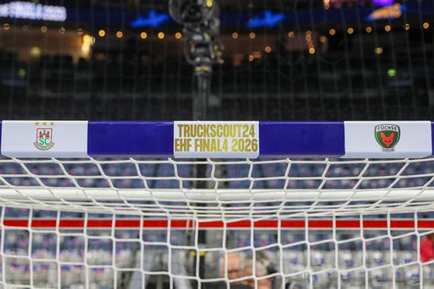 13.06.2026, xgox, Handball - EHF Champions League Halbfinale SC Magdeburg - Füchse Berlin v.l. Magdeburg - Berlin Symbolbild Köln