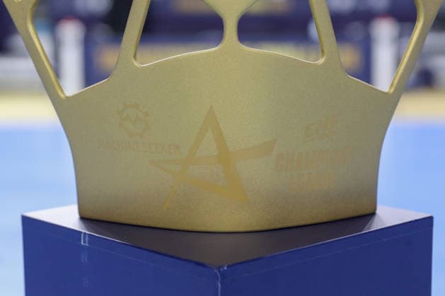 13.06.2026, xgox, Handball - EHF Champions League Halbfinale SC Magdeburg - Füchse Berlin v.l. Symbolbild, Symbolfoto, Pokal, Trophäe, Cup Köln