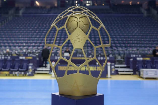 13.06.2026, xgox, Handball - EHF Champions League Halbfinale SC Magdeburg - Füchse Berlin v.l. Symbolbild, Symbolfoto, Pokal, Trophäe, Cup Köln