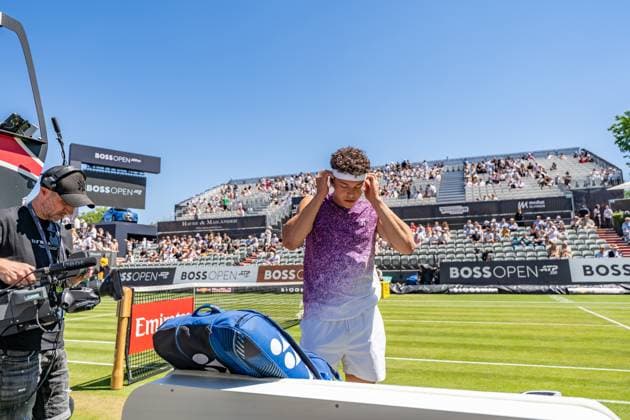 Tennis, Boss Open 2026, Stuttgart, TC Weissenhof, Centre Court, Ben Shelton (USA) BOSS OPEN STUTTGART 2026 in Stuttgart