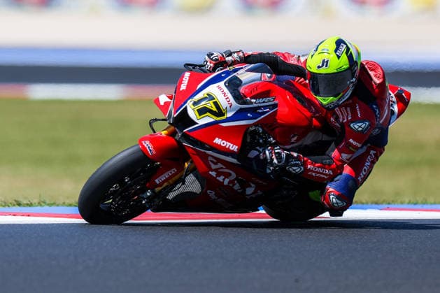 IPA85640024 - Ryan Vickers of Honda HRC on a Honda CBR1000RR-R SP during the FIM Superbike World Championship, WM, Weltmeisterschaft Pirelli Emilia-Romagna Round 7 – Superpole at the Misano World Circuit Marco Simoncelli in Misano Adriatico, Italy  Copyright: xFabrizioxCarabelli IPAxSportx xx 85640024