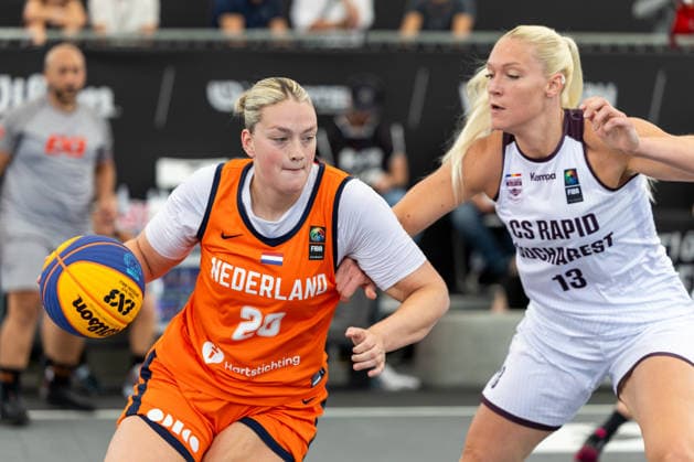 BASKETBALL - FIBA 3x3 World Tour VIENNA,AUSTRIA,13.JUN.26 - BASKETBALL - FIBA 3x3 World Tour. Image shows Lotte Gerda Catherina Toornstra (NED) and Marta Miscenko (Rapid Bucharest).  GEPAxpictures xPhilippxBrem