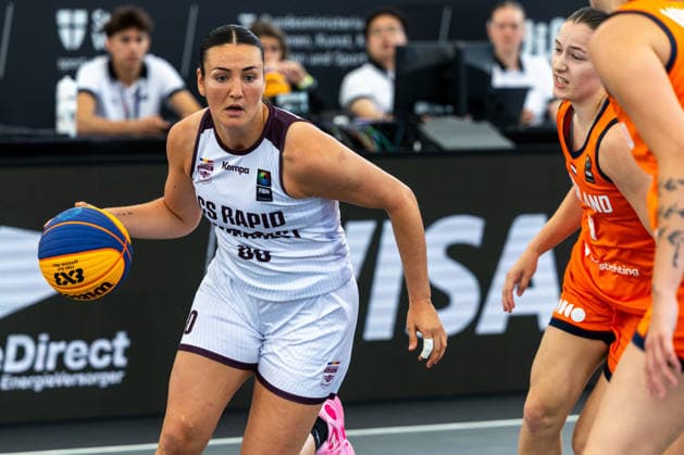 BASKETBALL - FIBA 3x3 World Tour VIENNA,AUSTRIA,13.JUN.26 - BASKETBALL - FIBA 3x3 World Tour. Image shows Ainhoa Gervasini (Rapid Bucharest).  GEPAxpictures xPhilippxBrem