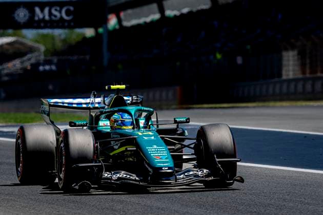 BARCELONA - Formula 1 driver Fernando Alonso of Aston Martin Aramco Formula 1 Team during the Formula 1 Spain-Catalonia at the Circuit de Barcelona-Catalunya on June 13, 2026 in Barcelona, Spain. (Photo by DeFodi Images) -