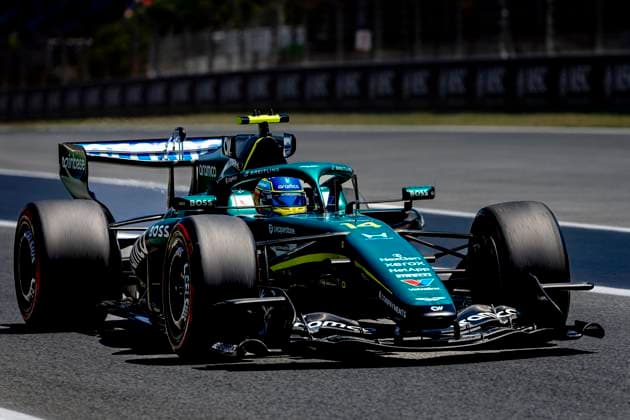 BARCELONA - Formula 1 driver Fernando Alonso of Aston Martin Aramco Formula 1 Team during the Formula 1 Spain-Catalonia at the Circuit de Barcelona-Catalunya on June 13, 2026 in Barcelona, Spain. (Photo by DeFodi Images) -