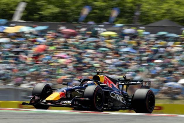BARCELONA - Max Verstappen during the third free practice session for the Barcelona-Catalonia Grand Prix. SANDER KONING ANP xVIxANPxSportx xxANPxIVx 560893680 originalFilename: 560893680.jpg