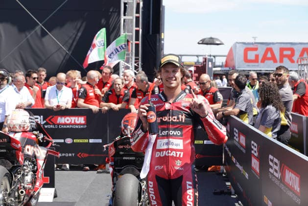 Foto Alessandro La Rocca LaPresse 13-06-2026, Misano World Circuit Marco Simoncelli Motociclismo-WSBK Fim Superbike World Championship, WM, Weltmeisterschaft Pirelli Emilia Romagna Round 12-14-June 2026 Tissot Superpole nella foto:NicolÃ² Bulega -Aruba.it Racing- Ducati- Ducati Panigale V4R Photo Alessandro La Rocca LaPresse 2025 13 june, Misano World Circuit Marco Simoncelli Sport- Motorcycling - WSBK Fim Superbike World Championship-Pirelli Emilia Romagna Round-12-14-June 2026- Tissot Superpole in the photo:NicolÃ² Bulega -Aruba.it Racing- Ducati- Ducati Panigale V4R  Copyright: xAlessandroxLaxRocca LaPressex