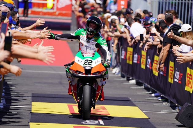 Foto Alessandro La Rocca LaPresse 13-06-2026, Misano World Circuit Marco Simoncelli Motociclismo-WSBK Fim Superbike World Championship, WM, Weltmeisterschaft Pirelli Emilia Romagna Round 12-14-June 2026 Tissot Superpole nella foto:Alex Lowes -Bimota by Kawasaki racing team- Bimota KB998 Rimini Photo Alessandro La Rocca LaPresse 2025 13 june, Misano World Circuit Marco Simoncelli Sport- Motorcycling - WSBK Fim Superbike World Championship-Pirelli Emilia Romagna Round-12-14-June 2026- Tissot Superpole in the photo:Alex Lowes -Bimota by Kawasaki racing team- Bimota KB998 Rimini  Copyright: xAlessandroxLaxRocca LaPressex