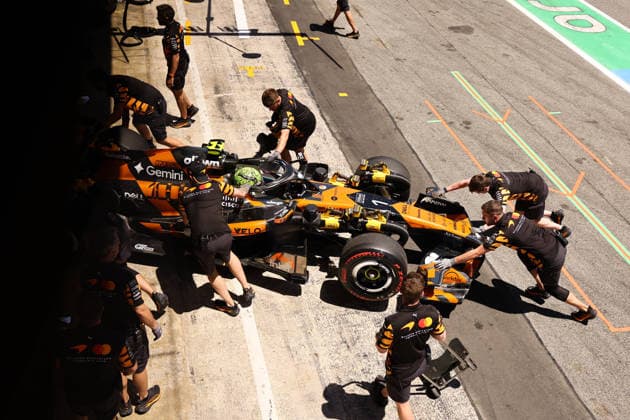 F1 Barcelona-Catalunya Grand Prix 2026 Practice 3 Lando Norris of McLaren during the third practice ahead of the Formula 1 Barcelona-Catalunya Grand Prix at Circuit de Barcelona-Catalunya in Barcelona on June 13, 2026. Barcelona Spain  Copyright: xJakubxPorzyckix originalFilename:porzycki-f1barcel260613_np5uD.jpg
