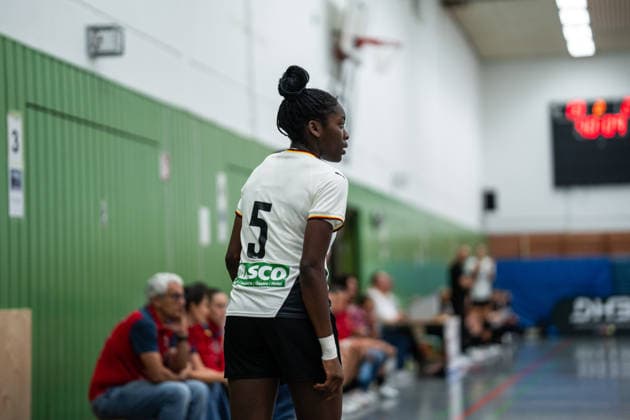 U20 Frauen-Nationalmannschaft Deutschland (GER) vs. U20 Frauen-Nationalmannschaft Spanien (SPA), Handball, Vier-Nationenturnier, 13.6.2026, Saision 2025 2026, Hannover Farrelle Njinkeu (Deutschland U20 Frauen, 05, spielt bei HSG Blomberg-Lippe) Hannover Sporthalle IGS Badenstedt Deutschland