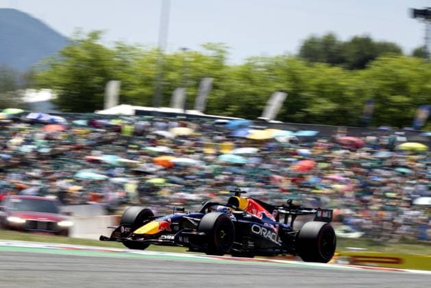 BARCELONA - Max Verstappen (Red Bull Racing) during the third free practice session for the Barcelona-Catalonia Grand Prix. SANDER KONING ANP xVIxANPxSportx xxANPxIVx 560894712 originalFilename: 560894712.jpg